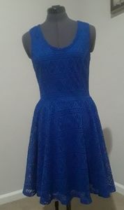 Express Blue Lace Dress